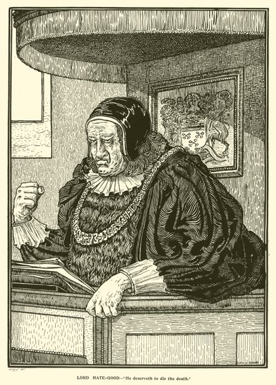 Lord Nienawiść-Dobry (grawerunek) autorstwa Louis John Rhead