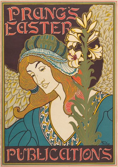 Wielkanocne publikacje Prang, wyd. 1895 (kolor lito) autorstwa Louis John Rhead