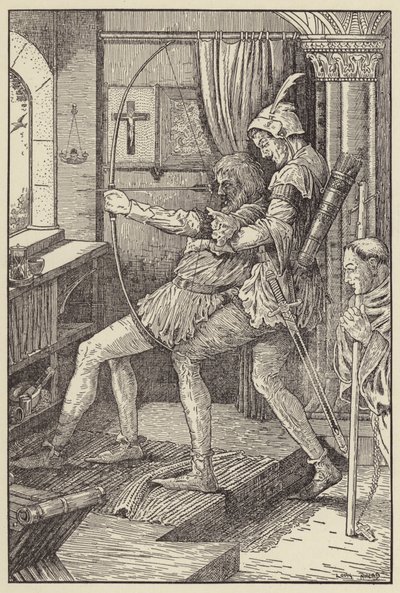 Robin strzela swoim ostatnim wałem autorstwa Louis John Rhead
