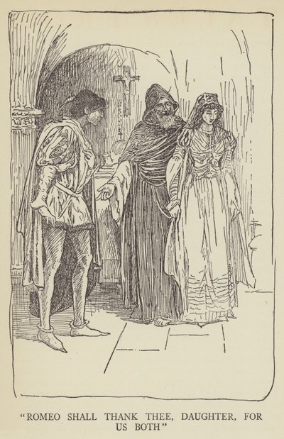 Romeo podziękuje ci, córko, za nas oboje autorstwa Louis John Rhead