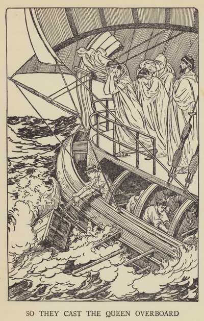 Więc wyrzucili królową za burtę autorstwa Louis John Rhead