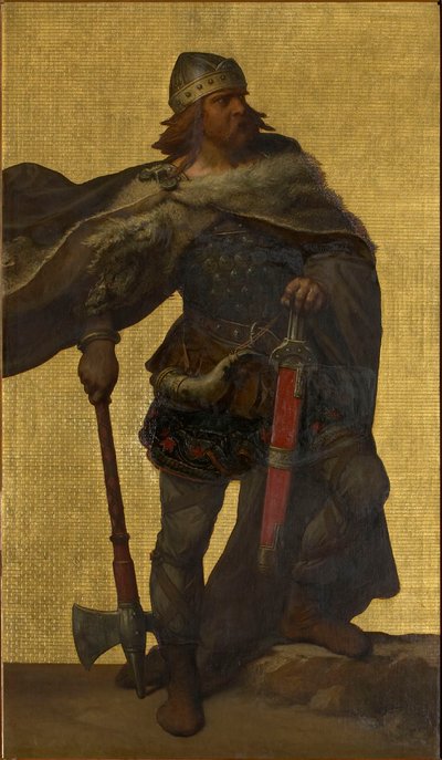 Pepin z Herstalu, 1872-1877. autorstwa Louis Joseph Gallait