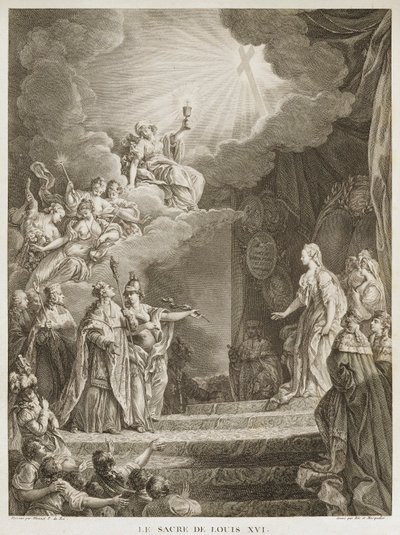 Koronacja Ludwika XVI autorstwa Louis Joseph I Masquelier