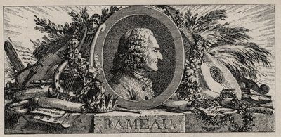 Portret Jean-Philippe Rameau (1683-1764) grawerowanie przez Louis-Joseph Masquelier autorstwa Louis Joseph I Masquelier