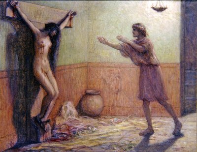 Ukrzyżowana Kobieta autorstwa Louis Joseph Raphael Collin