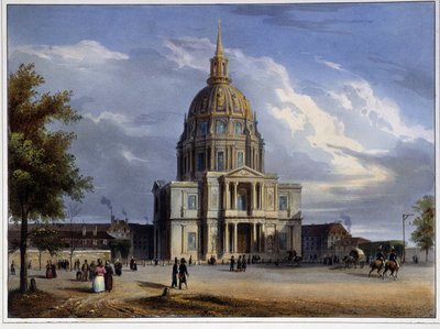 Kopuła Inwalidów w „”Paryżu w 1837” autorstwa Arnout autorstwa Louis Jules Arnout