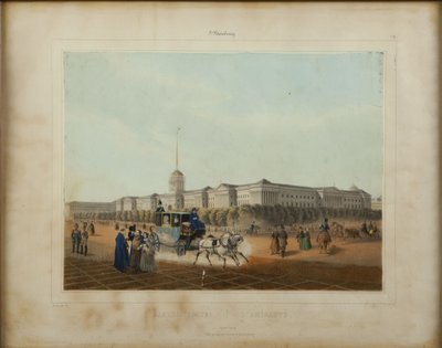 Admiralicja w Sankt Petersburgu, koniec lat 40. XIX wieku. autorstwa Louis Jules Arnout