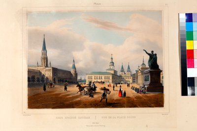 Plac Czerwony (la place rouge) w Moskwie par Arnout, Louis Jules (1814-1868) autorstwa Louis Jules Arnout
