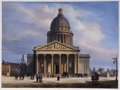 Widok na Panteon - autor: Arnout autorstwa Louis Jules Arnout