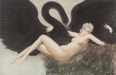 Leda i łabędź, 1934. autorstwa Louis Justin Laurent Icart
