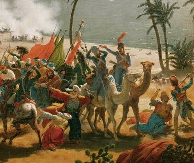 Bitwa pod Abukirem (olej na płótnie) autorstwa Louis Lejeune