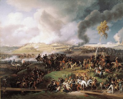 Bitwa pod Moskwą (także Bitwa pod Borodino) (7 września 1812) (olej na płótnie) autorstwa Louis Lejeune