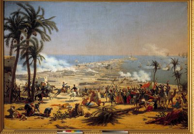 Kampania (wyprawa) Egiptu (1798-1801): „” Bitwa pod Aboukir (25 lipca autorstwa Louis Lejeune