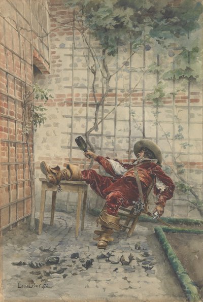 W jego filiżankach, 1872. autorstwa Louis Leloir