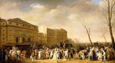 Karnawał na Boulevard du Crime autorstwa Louis Leopold Boilly