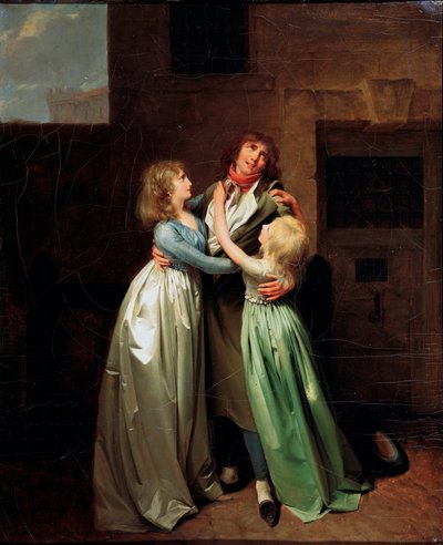 Żałobne rozstanie, lata 80. XVIII wieku autorstwa Louis Leopold Boilly