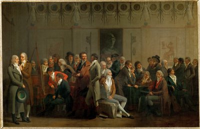 Zgromadzenie artystów w studiu Isabey ... autorstwa Louis Leopold Boilly