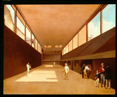 Wnętrze Jeu de Paume, Wersal autorstwa Louis Leopold Boilly