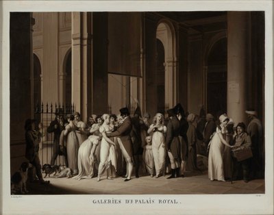 Galerie Pałacu Królewskiego, 1809. autorstwa Louis Leopold Boilly