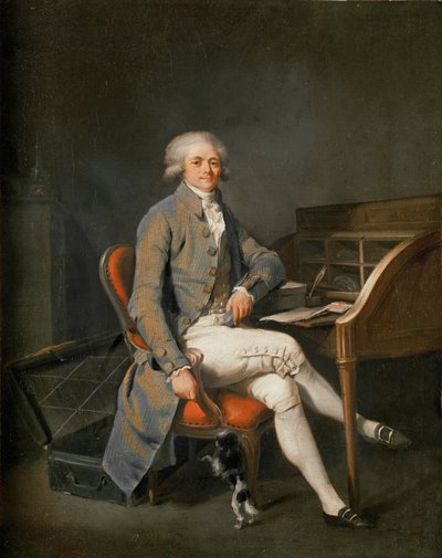 Maximilien Robespierre (olej na płótnie) autorstwa Louis Leopold Boilly