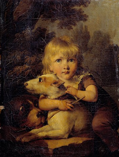 Portret Louisa Arnaulta (1803-1885) Obraz dziecka autorstwa Louisa Leopolda Boilly (1761-1845) 1808 ok. Słońce. 0,22x0,16 m² autorstwa Louis Leopold Boilly