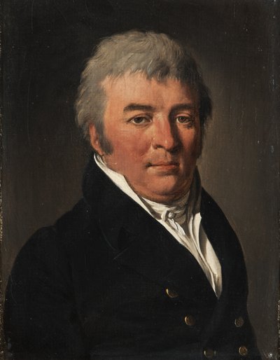 Portret mężczyzny w zapiętej kurtce autorstwa Louis Leopold Boilly