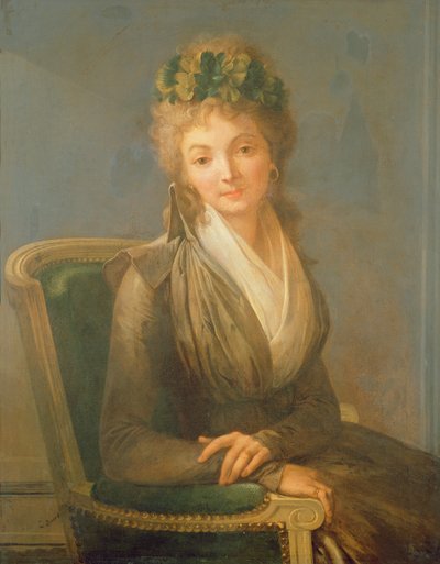 Portret przypuszczalnie Lucile Desmoulins (1771-94) 1794 (olej na płótnie) autorstwa Louis Leopold Boilly