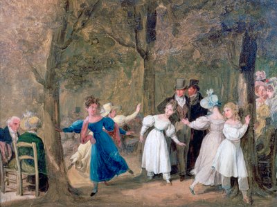 Zjazd w Ogrodach Luksemburskich, 1761-1845 autorstwa Louis Leopold Boilly