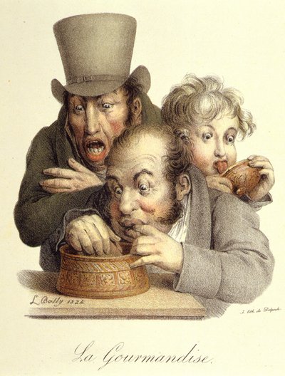 Siedem grzechów głównych: Gourmandise autorstwa Boilly autorstwa Louis Leopold Boilly