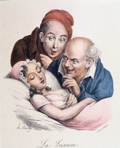 Siedem grzechów głównych: Lust autorstwa Boilly autorstwa Louis Leopold Boilly