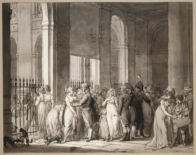 Arkady w Palais-Royal autorstwa Louis Leopold Boilly