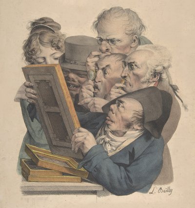 Koneserzy sztuki, 1823-28. autorstwa Louis Leopold Boilly