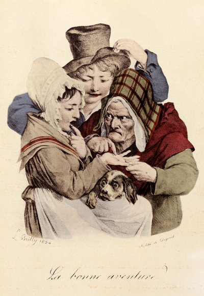 Grawerowanie „Szczęśliwa przygoda” Louis-Leopold Boilly (Louis Leopold Boilly autorstwa Louis Leopold Boilly