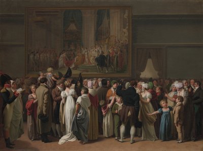 Publiczna koronacja Davidsa w Luwrze, 1810 r. autorstwa Louis Leopold Boilly