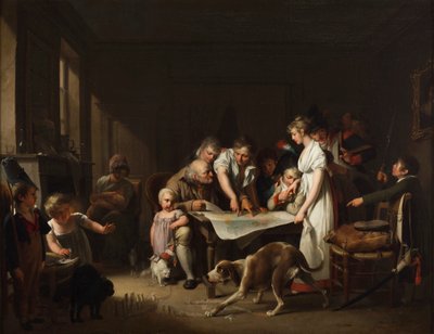 Czytanie Biuletynu Wielkiej Armii autorstwa Louis Leopold Boilly