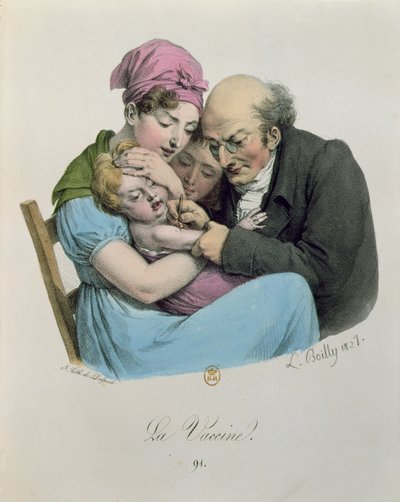 Szczepionka rytowana przez Francois Serafina Delpecha (1778-1825) 1827 autorstwa Louis Leopold Boilly