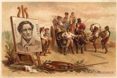 The Harvesters – Louis Leopold Robert (chromolitho) autorstwa Louis Leopold Robert