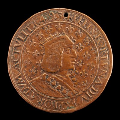 Karol VIII, 1470-1498, król Francji 1483 [awers], 14931494 autorstwa Louis Lepère