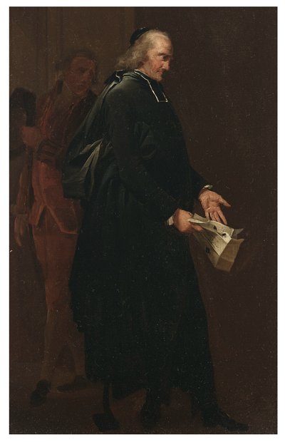 Opat trzymający list autorstwa Louis Leopold Boilly