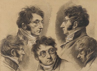 Louis-Léopold Boilly - 5 autoportretów autorstwa Louis Leopold Boilly