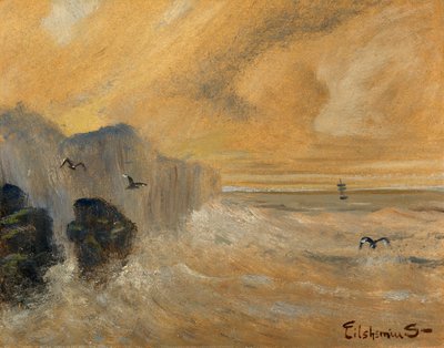 Skaliste wybrzeże autorstwa Louis M. Eilshemius