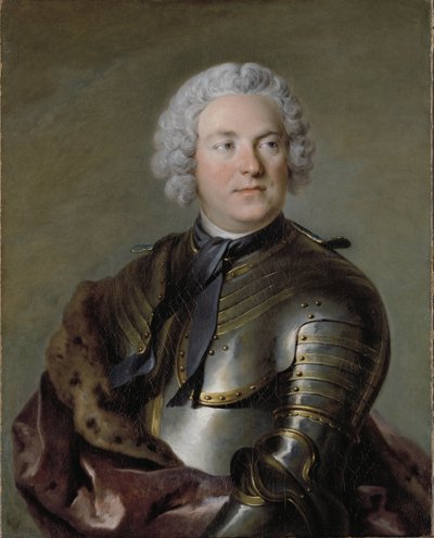 Charles Gustave de Tessin, szwedzki arystokrata i polityk - Portret Carla Gustafa Tessina (1695-1770), autorstwa Tocque, Louisa (1696-1772). olej na płótnie autorstwa Louis Tocqué