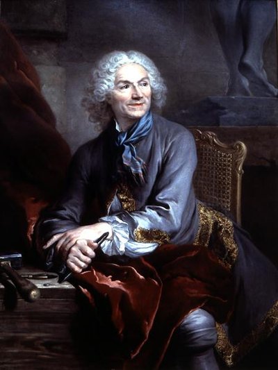 Portret Jean Louis Lemoyne (1665-1755) (olej na płótnie) autorstwa Louis Tocqué
