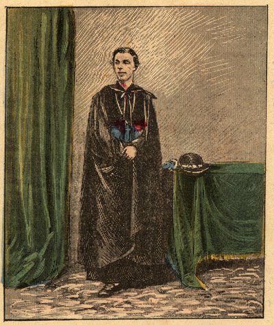 Louis-Gaston de Segur (Louis Gaston de Segur) (1844-1879) francuski biskup - - Grawerowanie z „” Nauka religii oczami. Cudowny album” Louisa Maitrejeana i Georgeta Ramonda - Francja 1910 autorstwa Louis Maitrejean