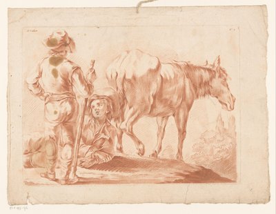 Dwóch chłopców z koniem autorstwa Louis Marin Bonnet (possibly)
