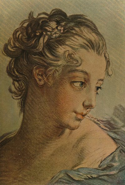 Głowa młodej dziewczyny, c1760-1790, 1913 autorstwa Louis Marin Bonnet