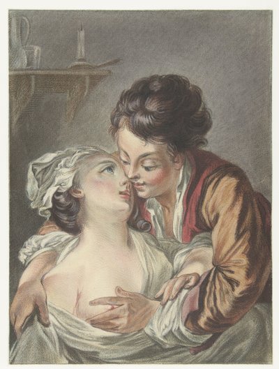 kochająca para Le Rendez-Vous autorstwa Louis Marin Bonnet
