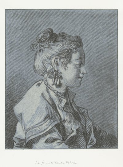 Portret fińskiej pokojówki Tête de femme de chambre Finoise autorstwa Louis Marin Bonnet