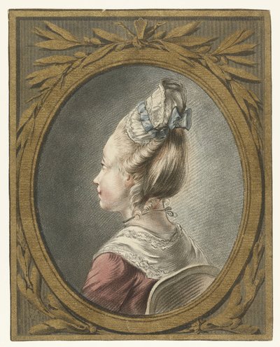 Portret młodej kobiety tete autorstwa Louis Marin Bonnet