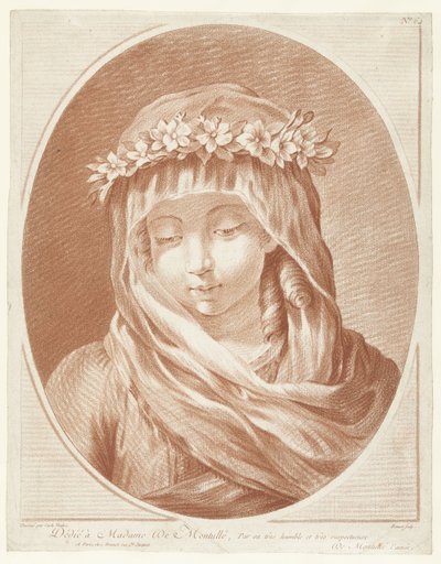 Kapłaństwa głowa kapłanki autorstwa Louis Marin Bonnet